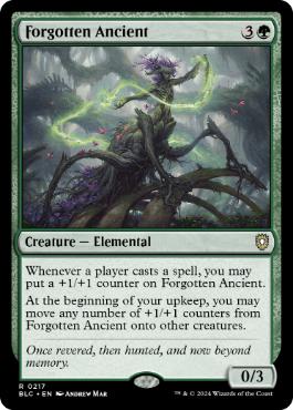 《忘れられた古霊/Forgotten Ancient》[BLC] 緑R
