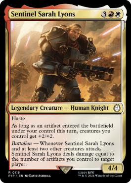 《センチネル、サラ・リオンズ/Sentinel Sarah Lyons》[PIP] 金R