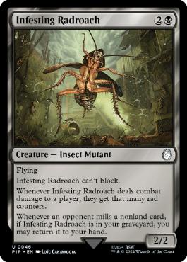 《群生するラッドローチ/Infesting Radroach》[PIP] 黒U