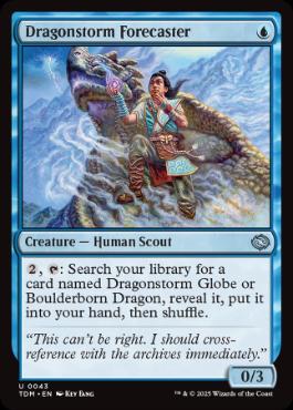 《ドラゴンの嵐の予報者/Dragonstorm Forecaster》[TDM] 青U
