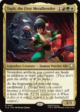 《最初の金属のベンダー、トフ/Toph, the First Metalbender》[TLA] 金R