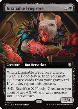 ■拡張アート■《強欲な果食動物/Insatiable Frugivore》[BLC] 黒R