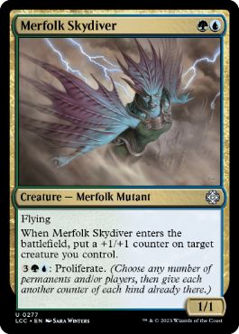 《マーフォークのスカイダイバー/Merfolk Skydiver》[LCC] 金U