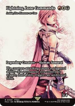 ■ショーケース■《孤高の戦士、ライトニング/Lightning, Lone Commando》/《二天一流、一心/Isshin, Two Heavens as One》[FCA] 金R