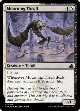 《哀悼のスラル/Mourning Thrull》[RVR] 金C