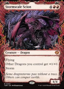 ■ショーケース■《嵐鱗の末裔/Stormscale Scion》 [TDM-BF] 赤R