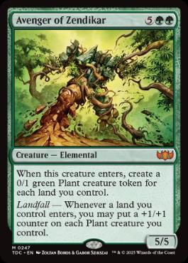 《ゼンディカーの報復者/Avenger of Zendikar》[TDC] 緑R