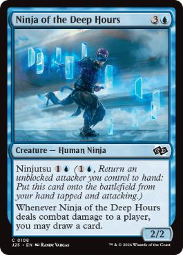 《深き刻の忍者/Ninja of the Deep Hours》[J25] 青C