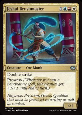 《ジェスカイの神筆/Jeskai Brushmaster》[TDM] 金U
