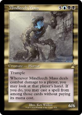 ■旧枠■《精神ヒルの塊/Mindleech Mass》[RVR] 金R