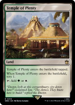《豊潤の神殿/Temple of Plenty》[WHO] 土地R