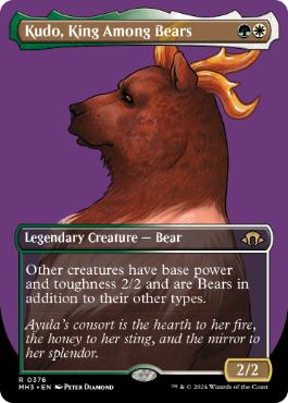 ■ボーダーレス■《熊の中の王、クードー/Kudo, King Among Bears》[MH3-BF] 金R