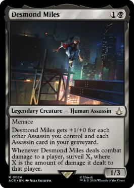 《デズモンド・マイルズ/Desmond Miles》[ACR] 黒R
