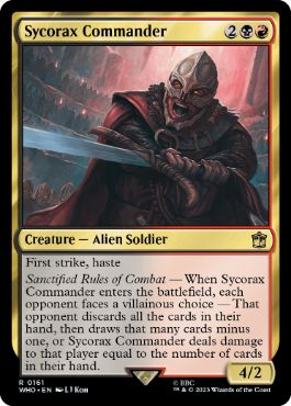 《シコラックスの司令官/Sycorax Commander》[WHO] 金R