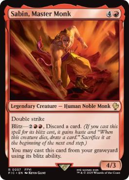 《奥義継承者、マッシュ/Sabin, Master Monk》[FIC] 赤R