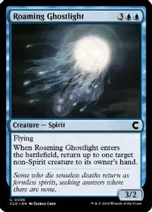 (096)《うろつく光霊/Roaming Ghostlight》[CLU] 青C
