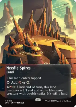 (075)■ボーダーレス■《鋭い突端/Needle Spires》[EOS] 土地R