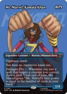 ■ボーダーレス■《ミズ・マーベル、カマラ・カーン/Ms. Marvel, Kamala Khan》[MSH-BF] 青R