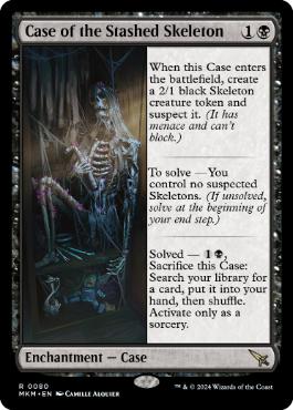 《謎の骸骨の事件/Case of the Stashed Skeleton》[MKM] 黒R