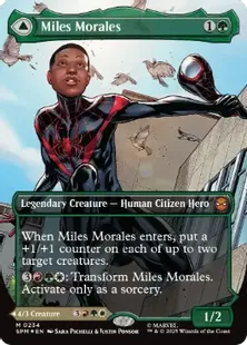 (234)■ボーダーレス■《マイルズ・モラレス/Miles Morales》/《アルティメット・スパイダーマン/Ultimate Spider-Man》[SPM-BF] 緑R