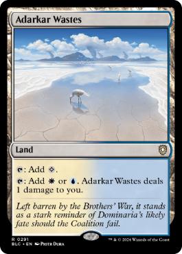 《アダーカー荒原/Adarkar Wastes》[BLC] 土地R