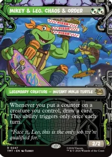 ■ショーケース■《混沌と秩序、マイキーとレオ/Mikey & Leo, Chaos & Order》[TMT-BF] 金R