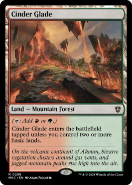 《燃えがらの林間地/Cinder Glade》[MKC] 土地R