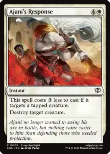 《アジャニの反応/Ajani's Response》[SOS] 白C