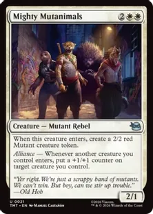 《マイティ・ミュータニマルズ/Mighty Mutanimals》[TMT] 白U