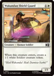 《ワカンダの盾衛兵/Wakandan Shield Guard》[MSC] 白C