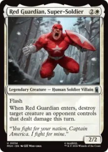 《スーパーソルジャー、レッド・ガーディアン/Red Guardian, Super-Soldier》[MSH] 白U