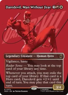 ■ボーダーレス■《恐れ知らずの男、デアデビル/Daredevil, Man Without Fear》[MSH-BF] 金R