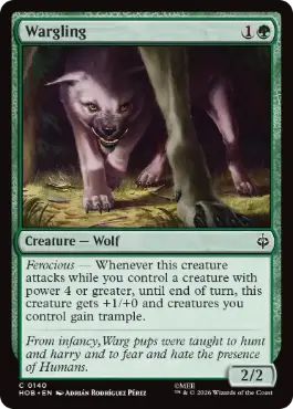 《魔狼の仔/Wargling》[HOB] 緑C