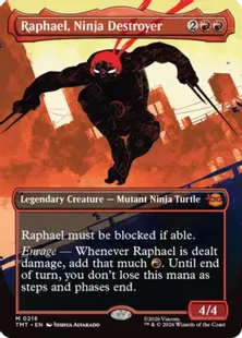 ■ボーダーレス■《破壊のニンジャ、ラファエロ/Raphael, Ninja Destroyer》[TMT-BF] 赤R