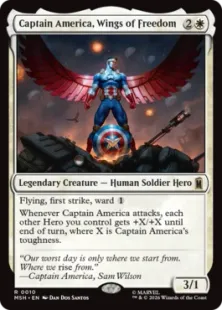 《自由の翼、キャプテン・アメリカ/Captain America, Wings of Freedom》[MSH] 白R