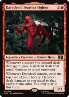《恐れ知らずの戦士、デアデビル/Daredevil, Fearless Fighter》[MSC] 赤R