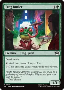 《カエルの執事/Frog Butler》[TMT] 緑C