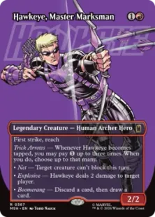 ■ボーダーレス■《百発百中の射手、ホークアイ/Hawkeye, Master Marksman》[MSH-BF] 赤R