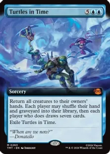 ■拡張アート■《時を駆けるタートルズ/Turtles in Time》[TMT-BF] 青R