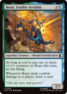《博識なる軽業師、ビースト/Beast, Erudite Aerialist》[MSH] 金U
