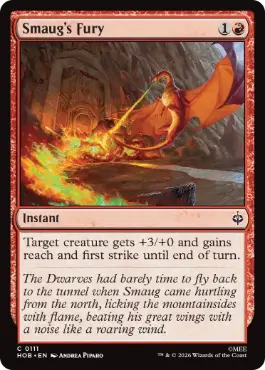《スマウグの憤怒/Smaug's Fury》[HOB] 赤C