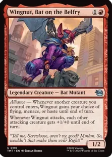 《風変わりなコウモリ、ウィングナット/Wingnut, Bat on the Belfry》[TMT] 赤U