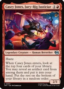 《即席ヒーロー、ケイシー・ジョーンズ/Casey Jones, Jury-Rig Justiciar》[TMT] 赤U