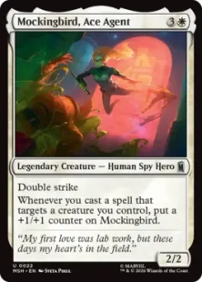 《エース・エージェント、モッキンバード/Mockingbird, Ace Agent》[MSH] 白U