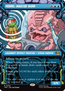■ショーケース■《大いなる脳ミソ、クランゲ/Krang, Master Mind》[TMT-BF] 青R