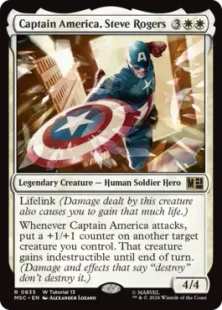 (W Tutorial 13)《キャプテン・アメリカ、スティーブ・ロジャース/Captain America, Steve Rogers》[MSC] 白R