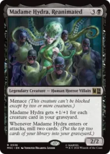 《蘇りし者、マダム・ヒドラ/Madame Hydra, Reanimated》[MSC] 黒R