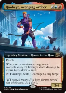 ■拡張アート■《アベンジャーズの射手、ホークアイ/Hawkeye, Avenging Archer》[MSC] 金R