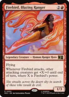 《猛火のレインジャー、ファイアバード/Firebird, Blazing Ranger》[MSC] 赤R