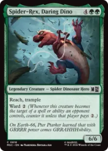 《果敢な恐竜、スパイダーレックス/Spider-Rex, Daring Dino》[MSC] 緑C